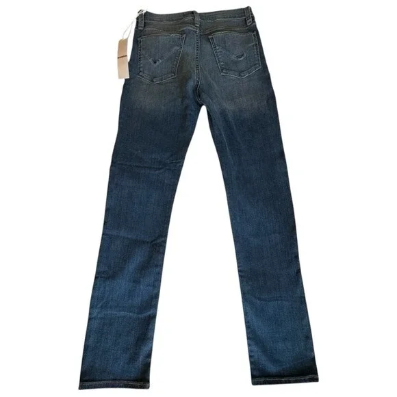 Hudson Barbara Jeans High Waisted Super Skinny Jeans Raw Hem Women's Size 27 NWT